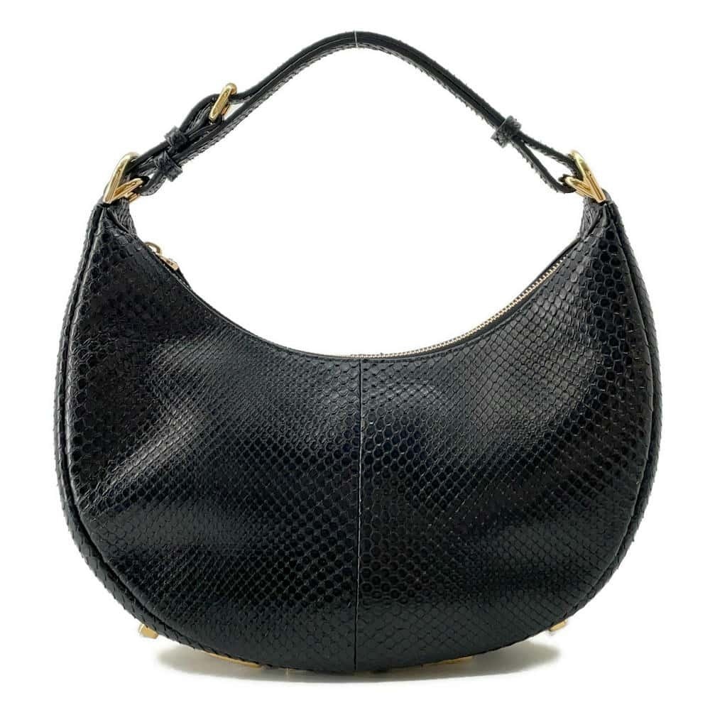 Fendi Shoulder Bag Graffiti Small Python One Black - image 1